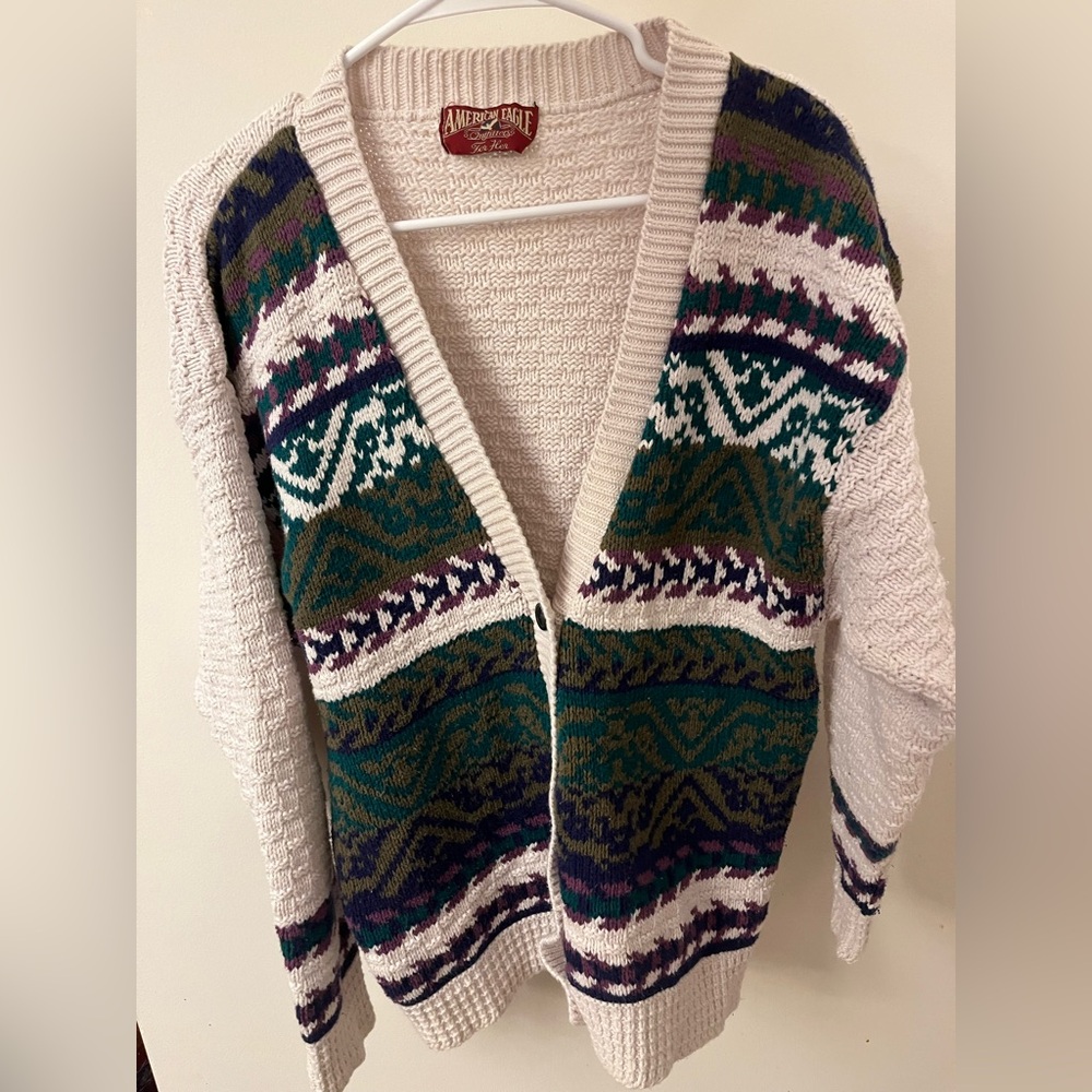 "American Eagle Outfitters: For Her" Vintage Button-up Cardigan